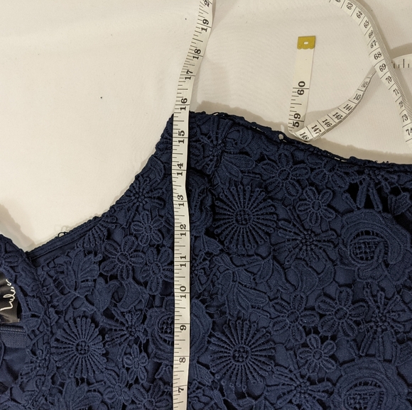 Lulu's Love Poem Blue Guipure Lace Mini Dress - Picture 9 of 12